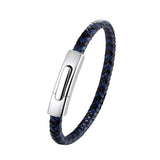 Stainless Steel Leather Bracelets for Men