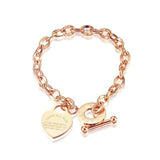 Proverbs 4:23 Heart Charm Bracelet for Women