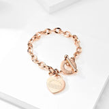 Proverbs 4:23 Heart Charm Bracelet for Women