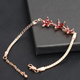 Multicolour Flower Rose Bracelet Austrian Crystals ZYH019-ZYH023