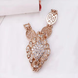 Champagne Flower Pattern Zircon Watch Bracelet Jewelry for Women