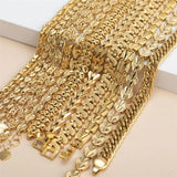 Cuban Chain Bracelets Women Copper Ethiopian Party Jewelry