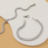 Clear Zircon Sqaure Bracelet for Women