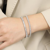 Clear Zircon Sqaure Bracelet for Women