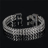 Charmhouse 316L Stainless Steel Bracelet 12mm Weaver Chain Bangles