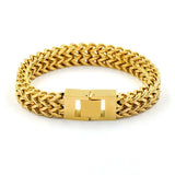 Charmhouse 316L Stainless Steel Bracelet 12mm Weaver Chain Bangles