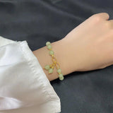 Women's Cherry Penda Bracelet with Hetian Jade Bow