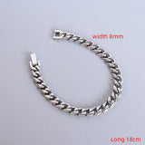 Stylish Stainless Steel 8mm Thick Watch Clasp Bangles
