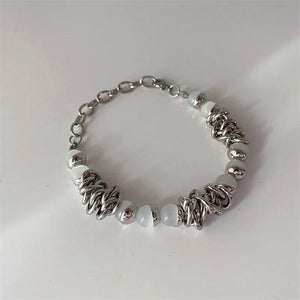 Metal Tie Knot Opals Hand Catenary South Korea's Stylish Bracelet