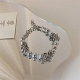Metal Tie Knot Opals Hand Catenary South Korea's Stylish Bracelet