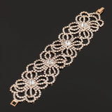 Rhinestone Bridal Wedding Charm Bracelet for Women