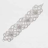 Rhinestone Bridal Wedding Charm Bracelet for Women