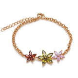 Multicolor Flowers Zircon Bracelet Women AAA+ Jewelry