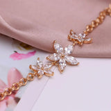 Multicolor Flowers Zircon Bracelet Women AAA+ Jewelry