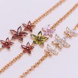 Multicolor Flowers Zircon Bracelet Women AAA+ Jewelry