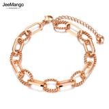Hiphop/Rock Titanium Steel Charm Bracelet Bangle Bohemia Chain & Link JB21116