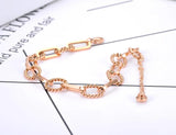 Hiphop/Rock Titanium Steel Charm Bracelet Bangle Bohemia Chain & Link JB21116