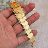Annayoyo Coins Bracelet Unisex Arab Middle Eastern Jewelry Bangle