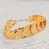 Annayoyo Coins Bracelet Unisex Arab Middle Eastern Jewelry Bangle