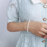 Cultured Freshwater Pearl Bracelet Stainless Steel for Women and Teen Girls