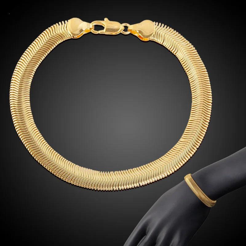6MM Snake Chain Bracelet Soft Bone Link Party Christmas Women Men