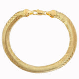 6MM Snake Chain Bracelet Soft Bone Link Party Christmas Women Men