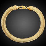 6MM Snake Chain Bracelet Soft Bone Link Party Christmas Women Men