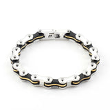 Stainless Steel Punk Biker Bracelet Bike Chain Jewelry for Men & Women