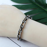 Stainless Steel Punk Biker Bracelet Bike Chain Jewelry for Men & Women