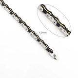 Stainless Steel Punk Biker Bracelet Bike Chain Jewelry for Men & Women