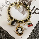 Crystal Bag Pearl Bracelet for Women Jewelry