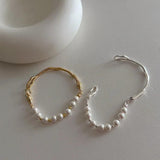 ROPUHOV Vintage Metal Pearl Bracelet
