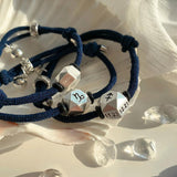 Silver Zodiac Bracelet for Women Birthday Gift Retro Jewelry