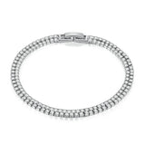 CZ Tennis Bracelet & Bangle for Women, Couple Zircon Chain Hand Jewelry