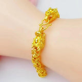Men's Pure Dragon Head Bracelet 20CM