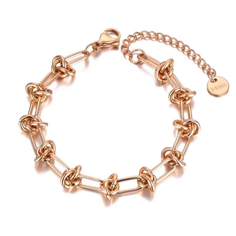 Hiphop/Rock Titanium Stainless Steel Chain Bracelet - JB21122
