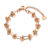 Hiphop/Rock Titanium Stainless Steel Chain Bracelet - JB21122