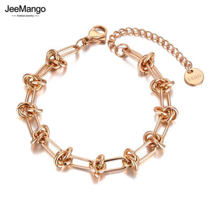 Hiphop/Rock Titanium Stainless Steel Chain Bracelet - JB21122