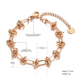 Hiphop/Rock Titanium Stainless Steel Chain Bracelet - JB21122