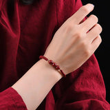 Cinnabar Red Rope Lucky Bracelet - Evil Spirits Protection - Hand Strap Jewelry