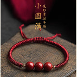 Cinnabar Red Rope Lucky Bracelet - Evil Spirits Protection - Hand Strap Jewelry