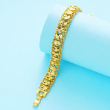 Peach Heart Gold-Plated Bracelet Watch Chain for Women