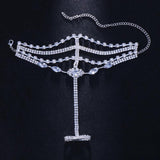 Stonefans Rhinestone Slave Bracelet Crystal Hand Jewelry Women