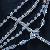 Stonefans Rhinestone Slave Bracelet Crystal Hand Jewelry Women