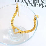 Titanium Steel Thick Woven Chain Bracelet for Women and Men