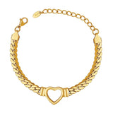 Titanium Steel Thick Woven Chain Bracelet for Women and Men