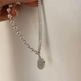 Smiling Face Beads Chain Bracelet for Women