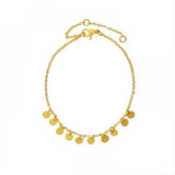 Dainty Mini Disc Station Bracelet for Women Gift