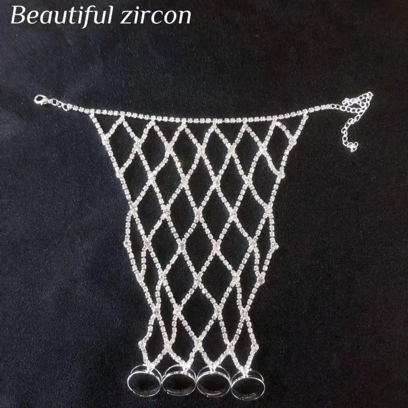Crystal Rhinestone Women's Mesh Bracelet for Wedding