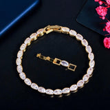 CZ Silver Tennis Bracelet for Women BR166
